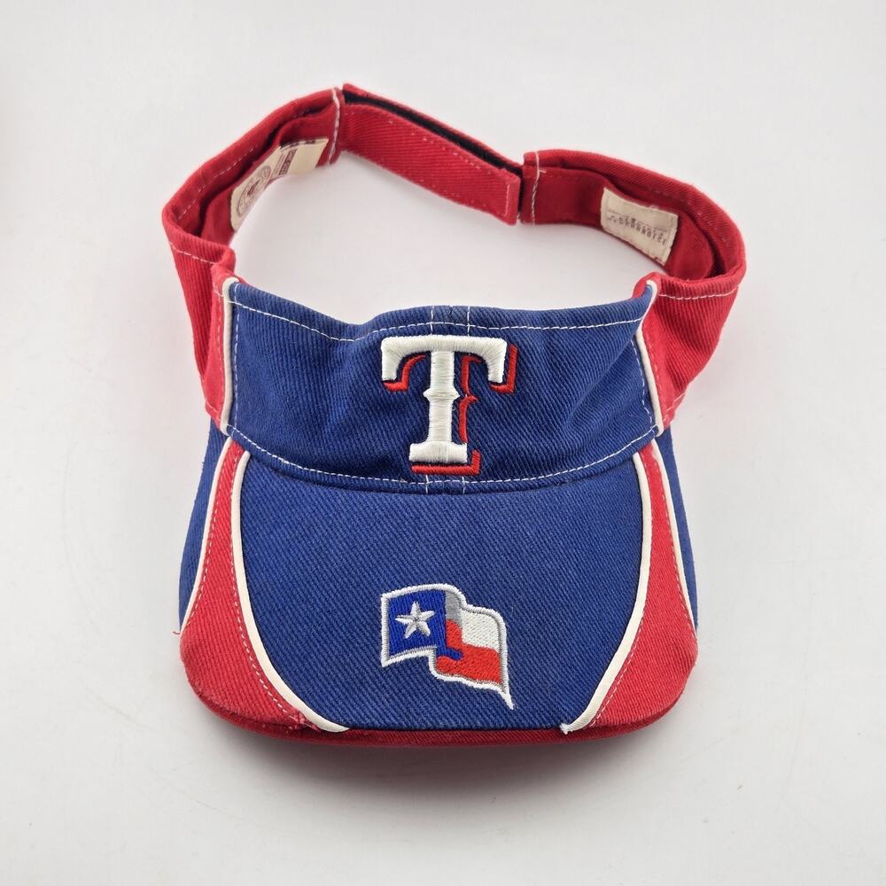 Texas Rangers MLB Vintage Style Sun Visor Hat '47 Brand One Size Blue Red